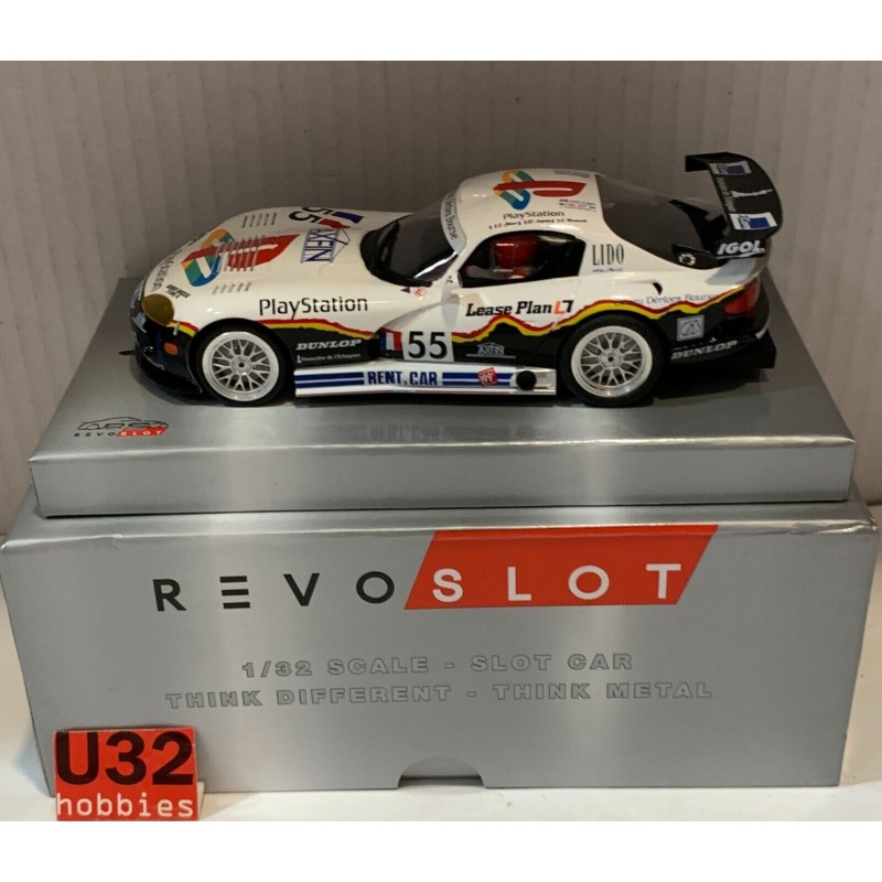 SLOT CAR REVOSLOT RS-0156 DODGE VIPER GTS-R -55 LE MANS 1999 PAUL BELMONDO TEAM