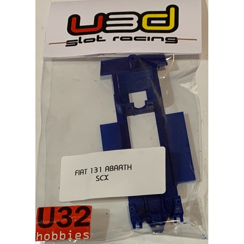 U3D CHASIS 3D SEAT FIAT 131 ABARTH LINEA AZUL SCALEXTRIC