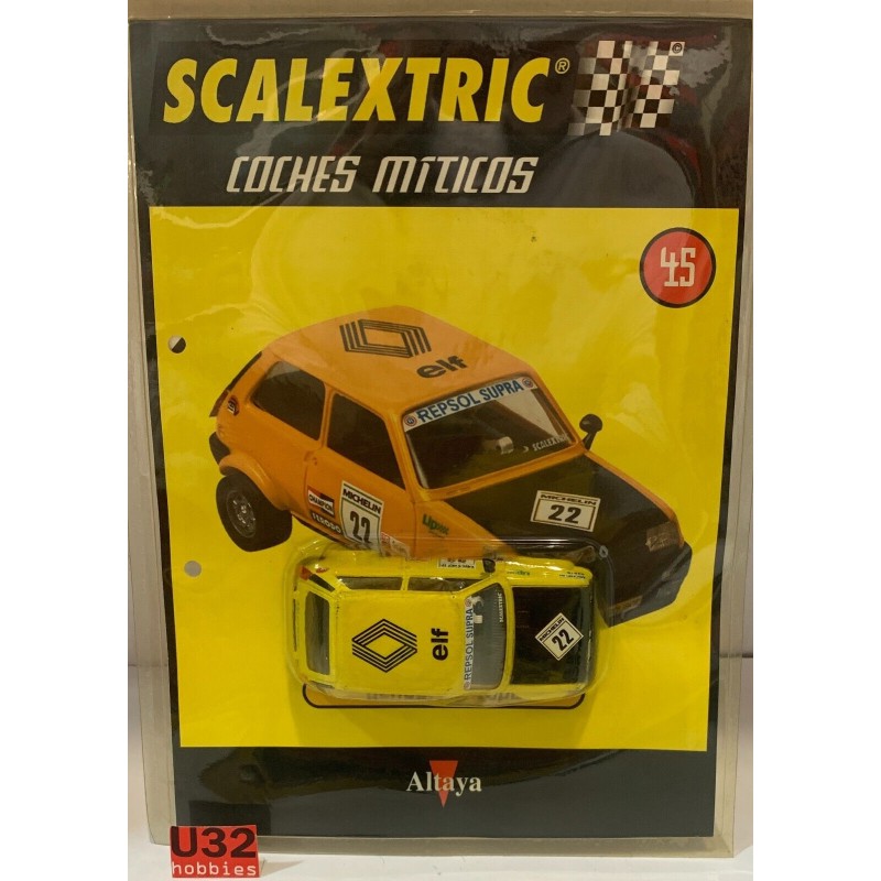 SLOT CAR SCX SCALEXTRIC ALTAYA COCHES MITICOS RENAULT 5 COPA -22 4 FASCICULOS