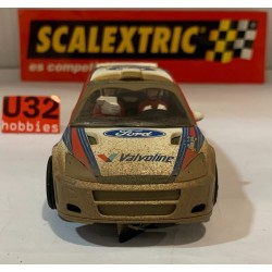 SLOT CAR SCX SCALEXTRIC FORD FOCUS WRC -7 MONTECARLO 99  Mc RAE EFECTO BARRO