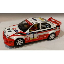 SLOT CAR SCALEAUTO SC-6285R MITSUBISHI LANCER EVO V -1 CATALUNYA 1998 T.MAKINEN