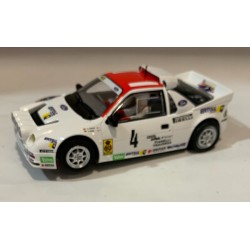 SLOT CAR SCALEAUTO SC-6300R FORD RS200 -4 COSTA BRAVA 1986 A.ZANINI-J.AUTET