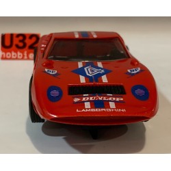 SLOT CAR TROBY LAMBORGHINI MIURA  -4 ROJO