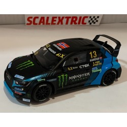 SLOT CAR SCX SCALEXTRIC U10319S300 AUDI S1 WRX -13 MONSTER BAKKERUD