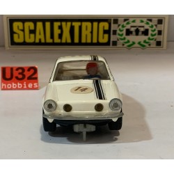 SLOT CAR SCX SCALEXTRIC EXIN C-42 TC SEAT 850 COUPE ABARTH -14 BLANCO RACE TUNED