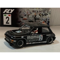 SLOT CAR FLY A2069 RENAULT 5 TURBO -2 EUROPEAN CUP 1981 MOMO M.SIGALA