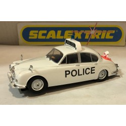 SLOT CAR SUPERSLOT H4420 JAGUAR MKII POLICE EDITION SCALEXTRIC UK