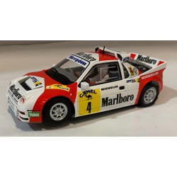 SLOT CAR SCALEAUTO SC-6301R FORD RS200 -4 CTO.ESPAÑA DE TIERRA 1989