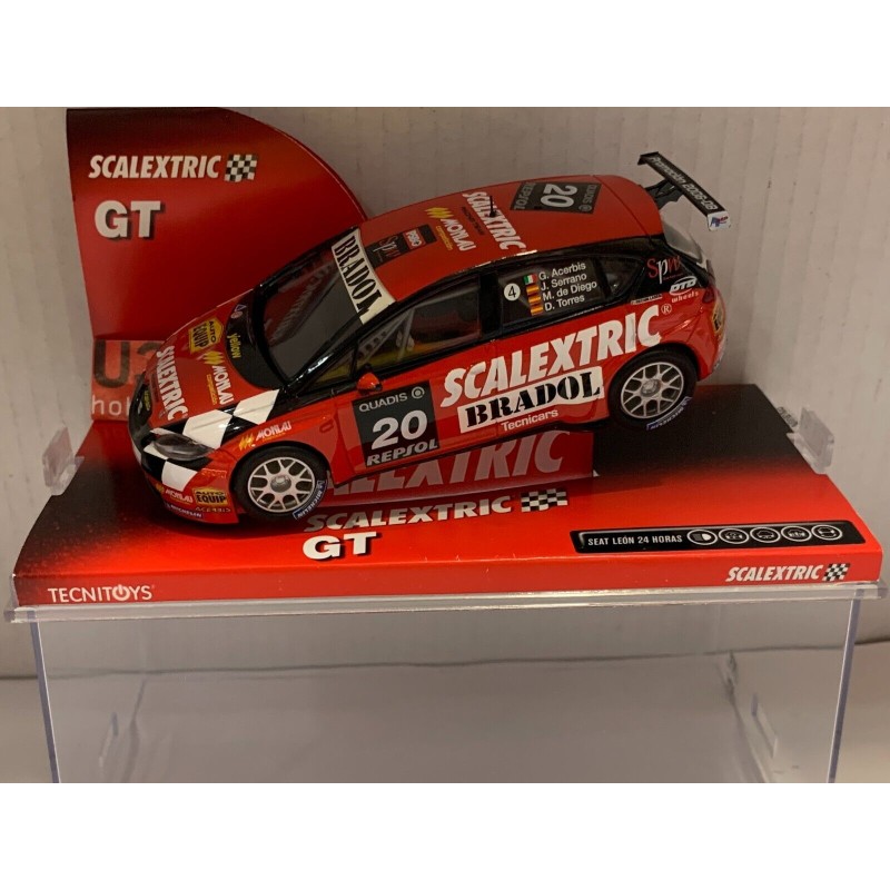 SLOT CAR SCX SCALEXTRIC 6367 SEAT LEON -20 24 HORAS ACERBIS-SERRANO-DE DIEGO