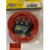 SLOT CAR DS-0011 CONECTOR COMPACTO CON BANANAS CON 1.5m  CABLE DE SILICONA