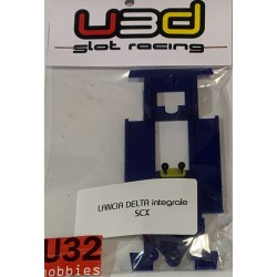 U3D CHASIS 3D LANCIA DELTA INTEGRALE LINEA AZUL SCALEXTRIC