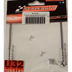 SCALEAUTO SC-5148E TORNILLO SEMIROSCADO CARR.CABEZA CONICA 4.5mm M2x9mm ALU.