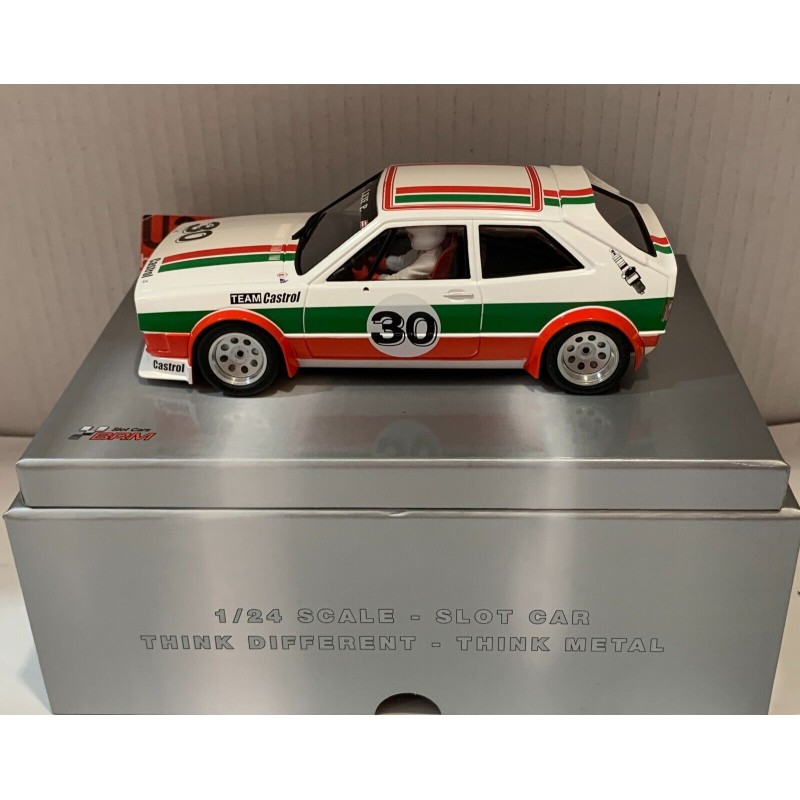 SLOT CAR BRM 178 1/24 VOLKSWAGEN SCIROCCO GT -30 DM DANISH CHAMP. 1977 PEDERSEN