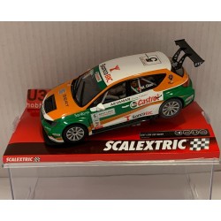 SLOT CAR SCX SCALEXTRIC A10205S300 SEAT LEON -5 EUROCUP CASTROL M.GIAO