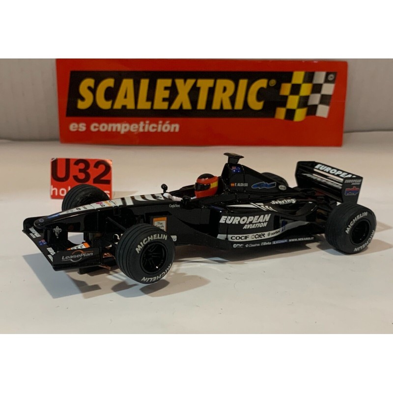 SLOT CAR SCX SCALEXTRIC 6194 MINARDI PS01 F1 2001 FERNANDO ALONSO UNBOXED