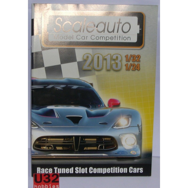 SCALEAUTO CATALOGO RACE TUNED SLOT COMPETITION CARS AÑO 2013 1/32 1/24 43 PAG.