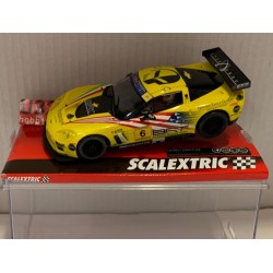 SLOT CAR SCX SCALEXTRIC A10199S300 CHEVROLET CORVETTE C6R -6 TUTUMLU