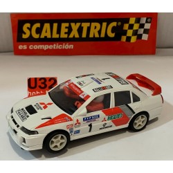 SLOT CAR SCX SCALEXTRIC 6000 MITSUBISHI LANCER EVO V COSTA BRAVA T.MAKKINEN