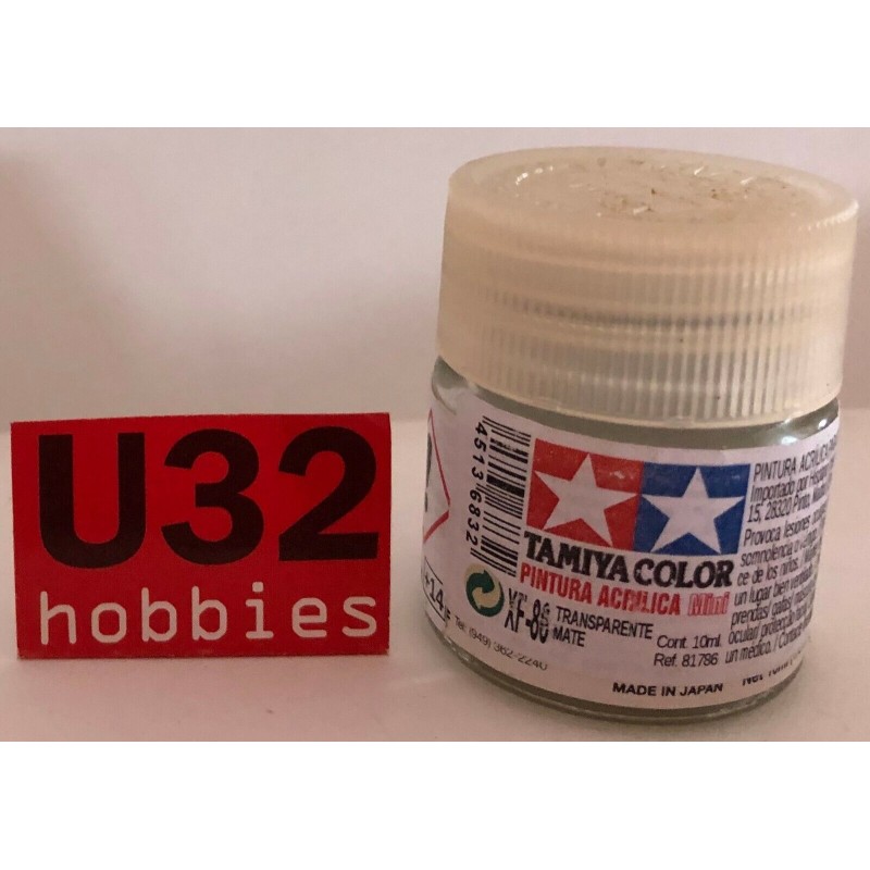 TAMIYA 81786 XF-86 PINTURA ACRILICA BARNIZ MATE  PARA MODELISMO 10Ml