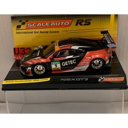 SLOT CAR SCALEAUTO SC-6308RS HONDA NSX GT -9 MASTERS 2018 GETEC CH.DREYSPRING