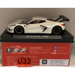 SLOT CAR NSR 0394 CORVETTE C8.R TEST CAR WHITE